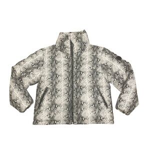 Noize NWOT Jozy‎ Faux Leather Snake Print Puffer Coat Size M